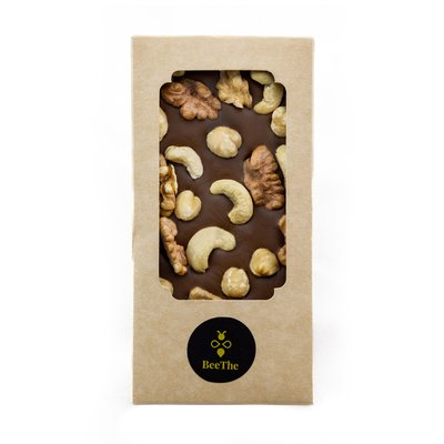Milk chocolate with nuts, 120g, 120 g